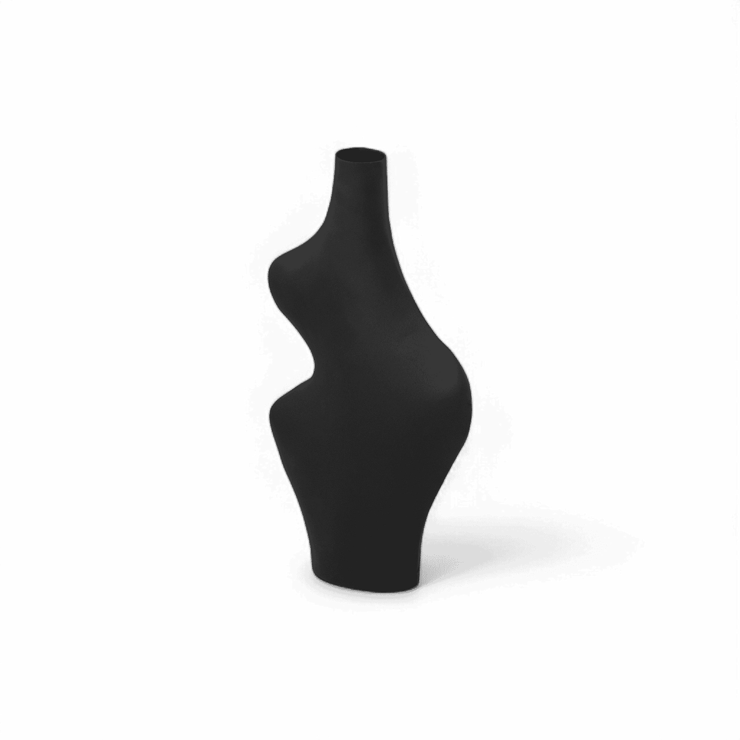 Karma Black Curvy Vase