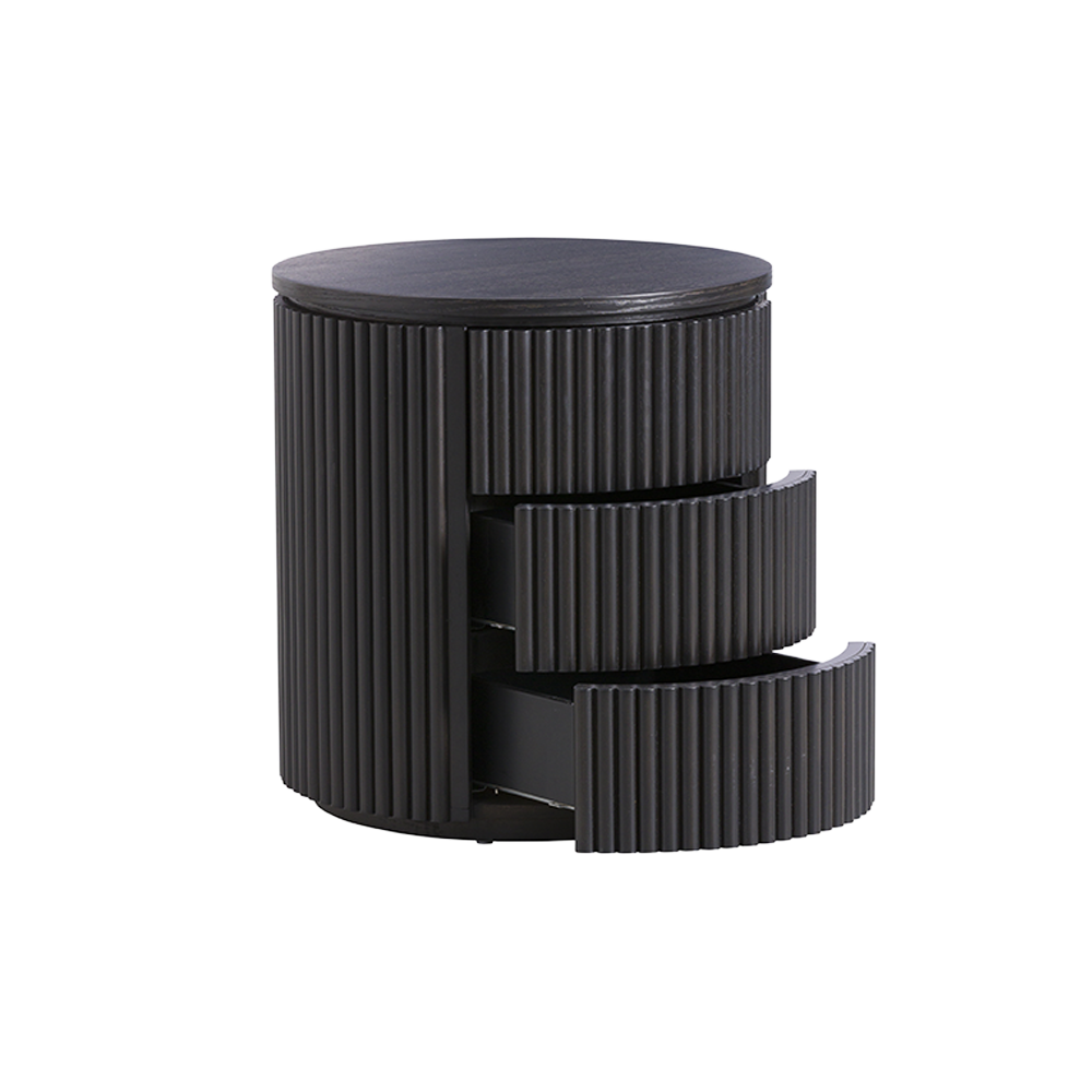 Baxter Nightstand Black Wood