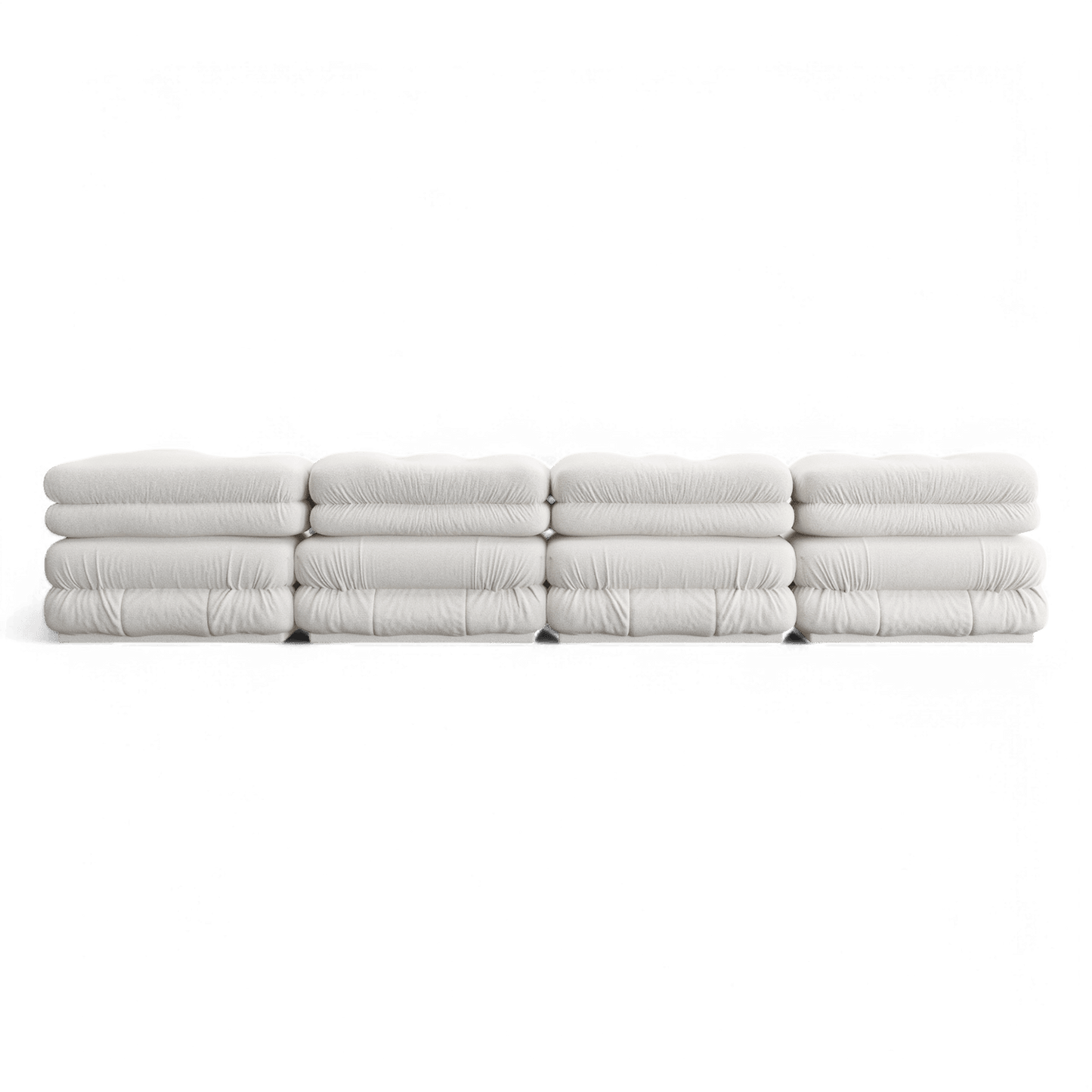 Cloud Sectional Sofa White Boucle | Modani x The Kooples Limited Edition