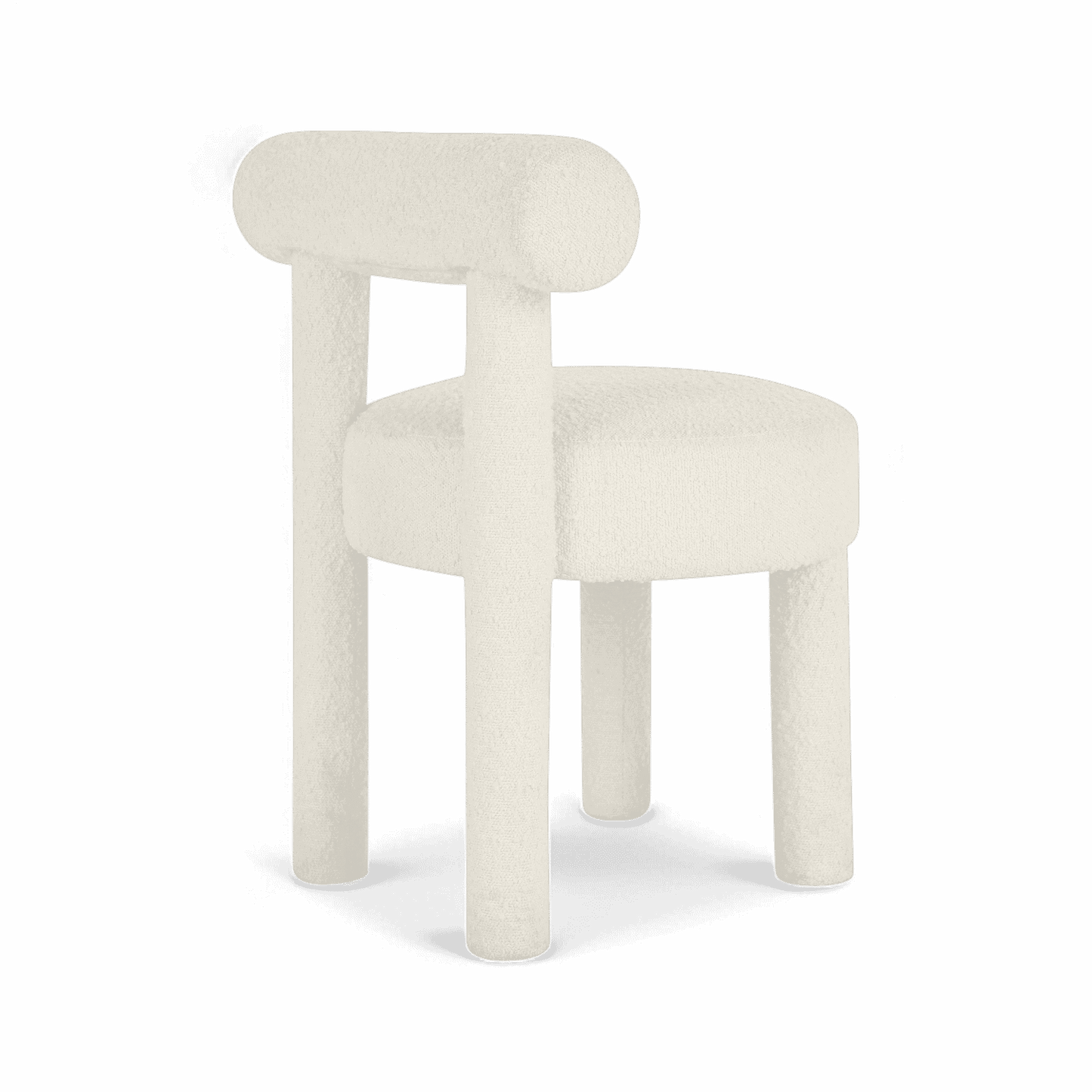 Arch Off White Boucle Dining Chair