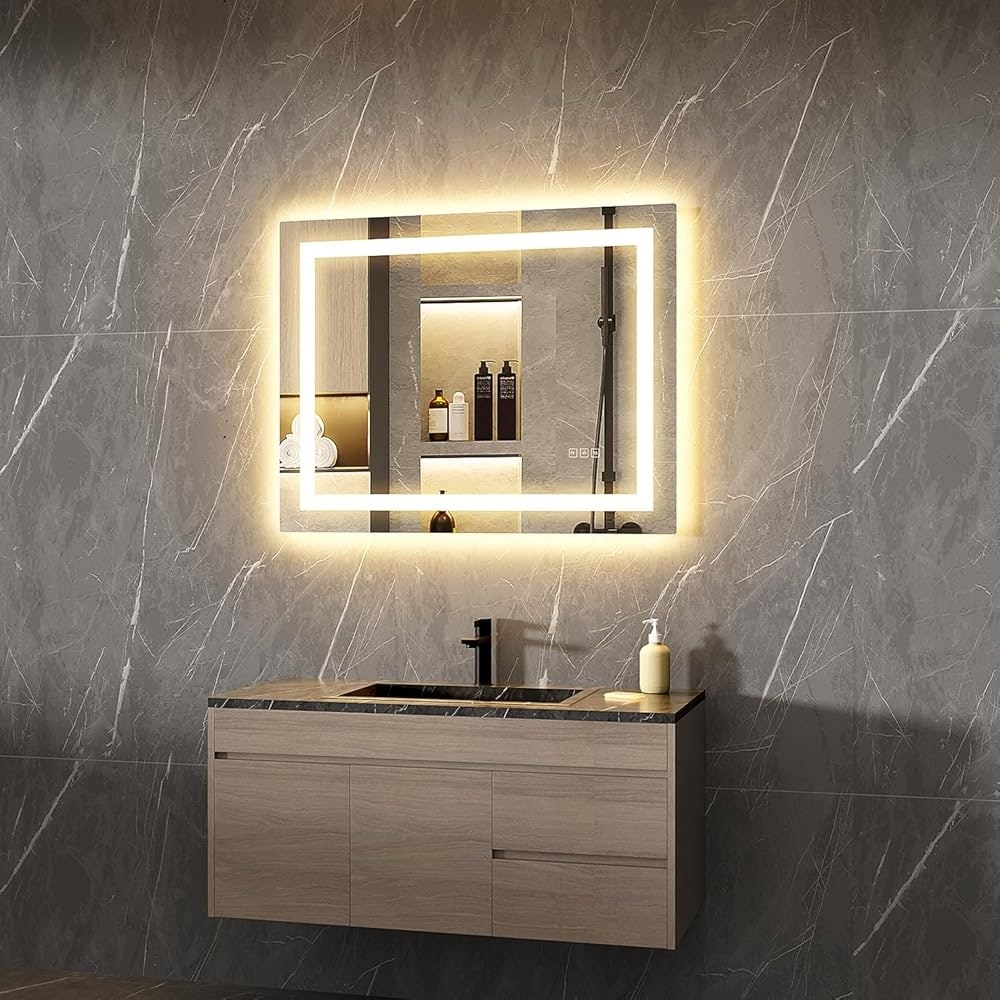 LED Mirror Backlit Front Lighted Bathroom Vanity Mirror