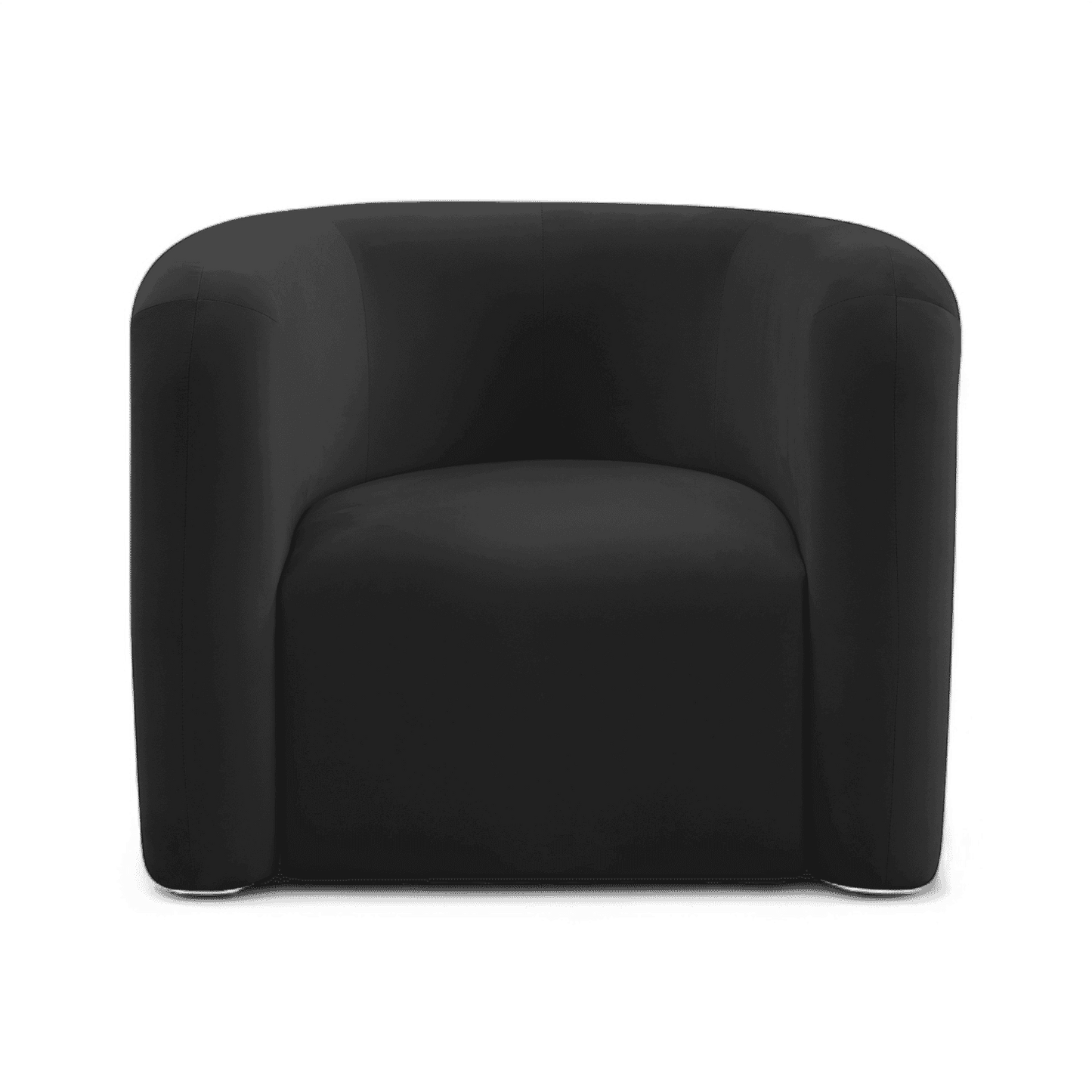 Comet Black Velvet Lounge Chair