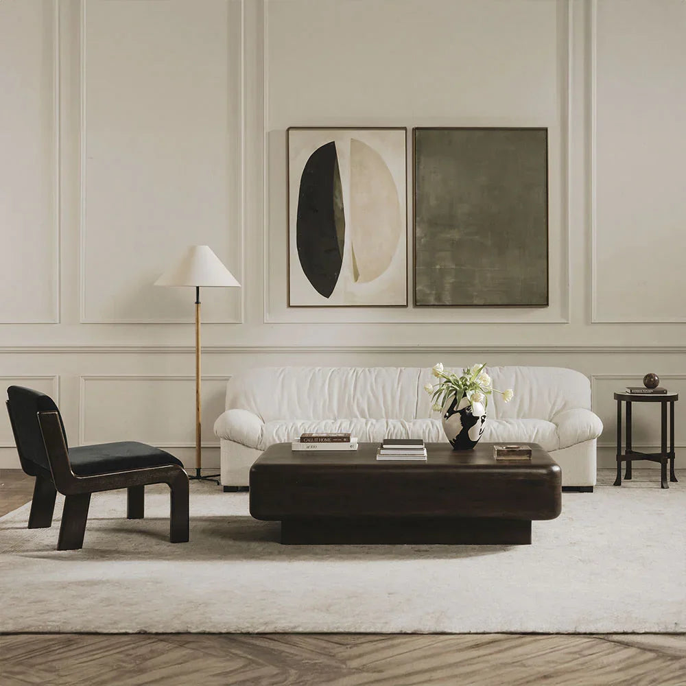 Milo Lounge Chair Black Faux