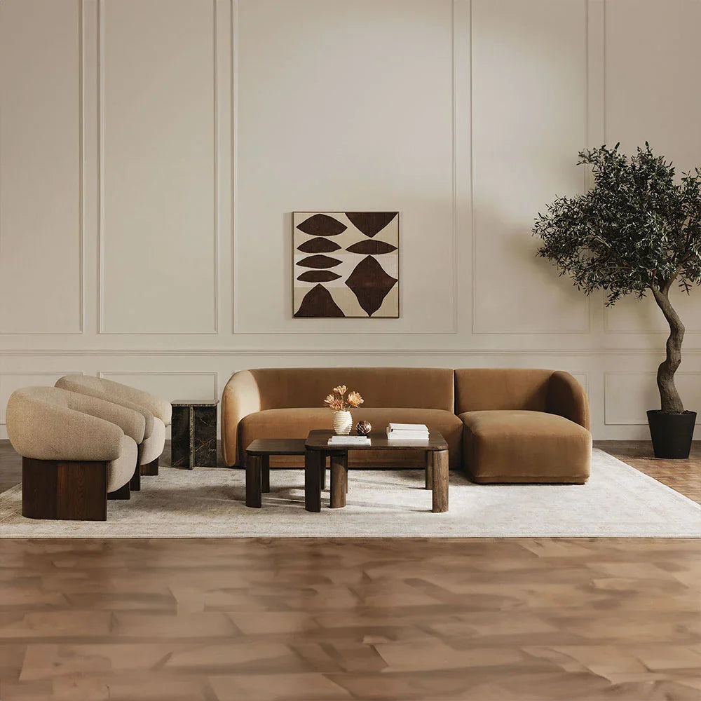 Nomad Tan Boucle Sectional