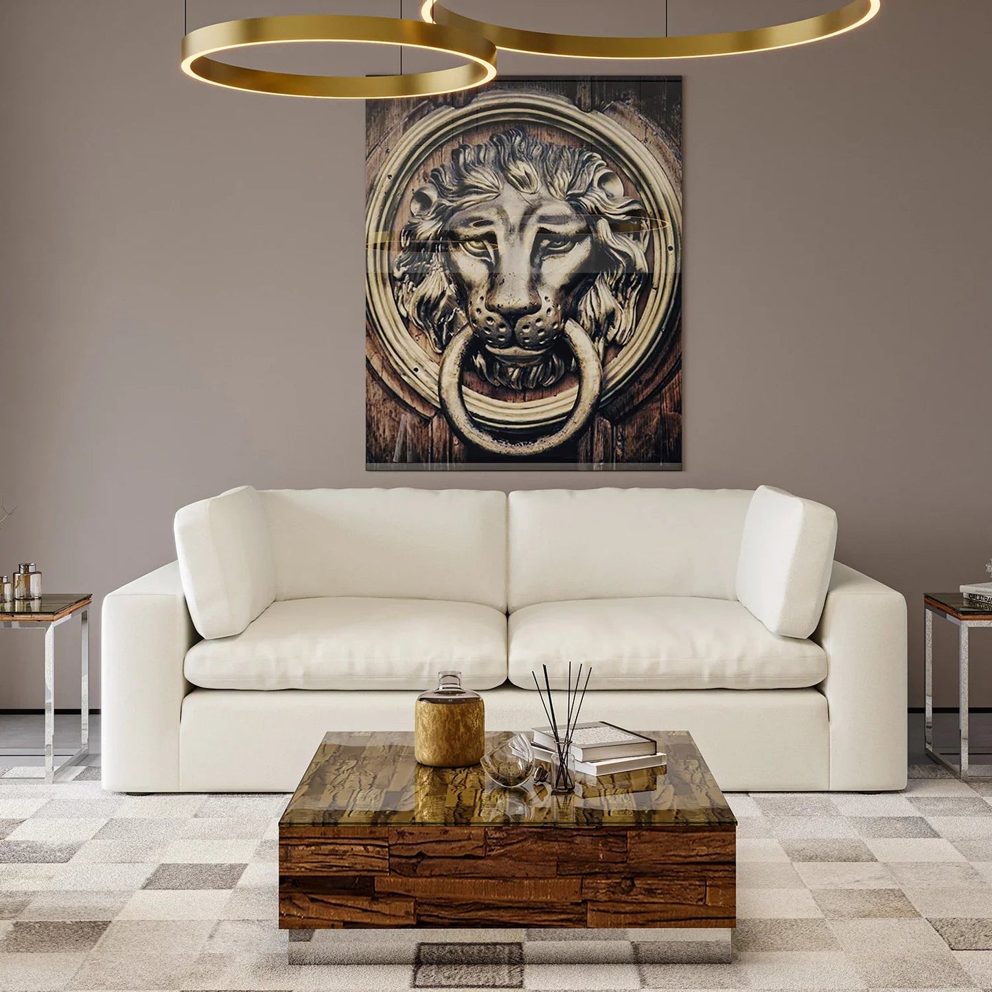 Bloom 3 Seater Sofa Beige