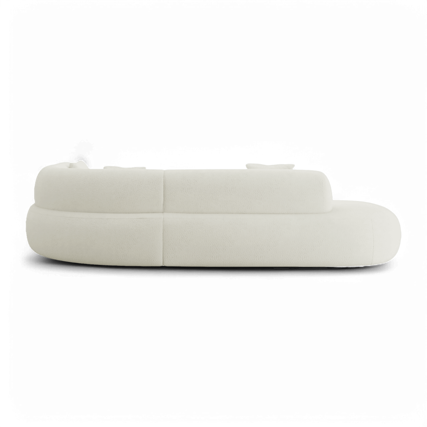 Boba Sectional Sofa White Boucle