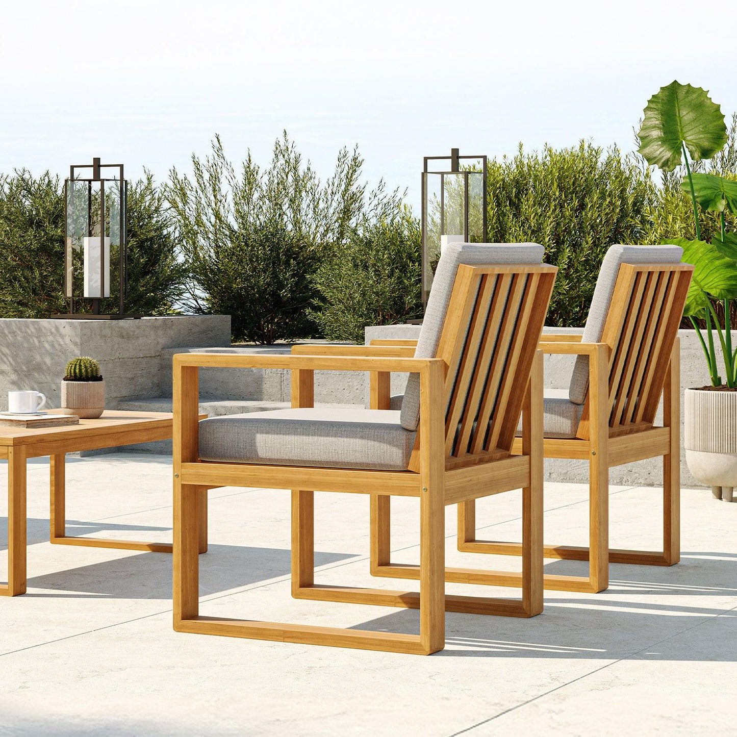 Bocay Outdoor Armchair Light Gray