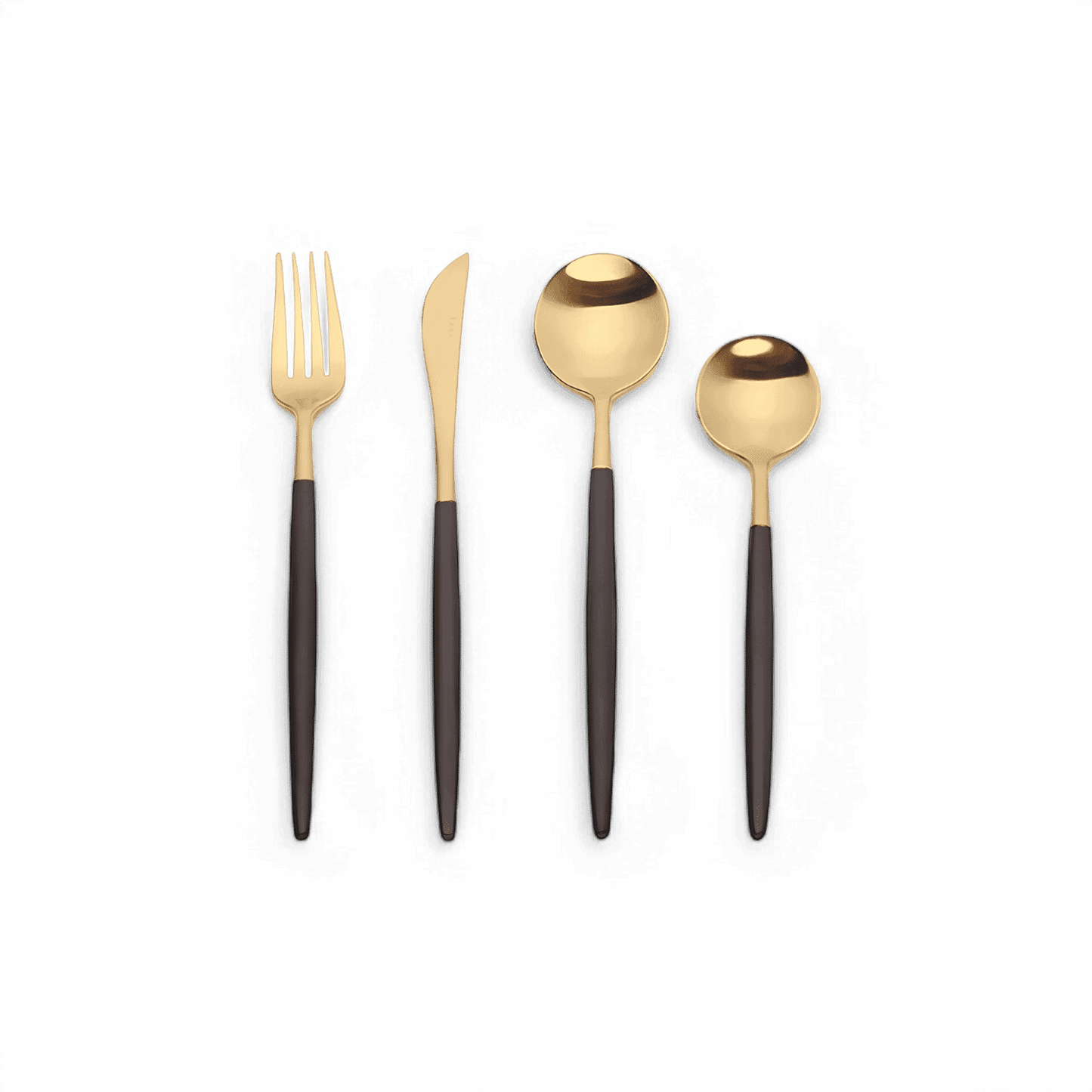 Cantina Black and Gold Silverware Set
