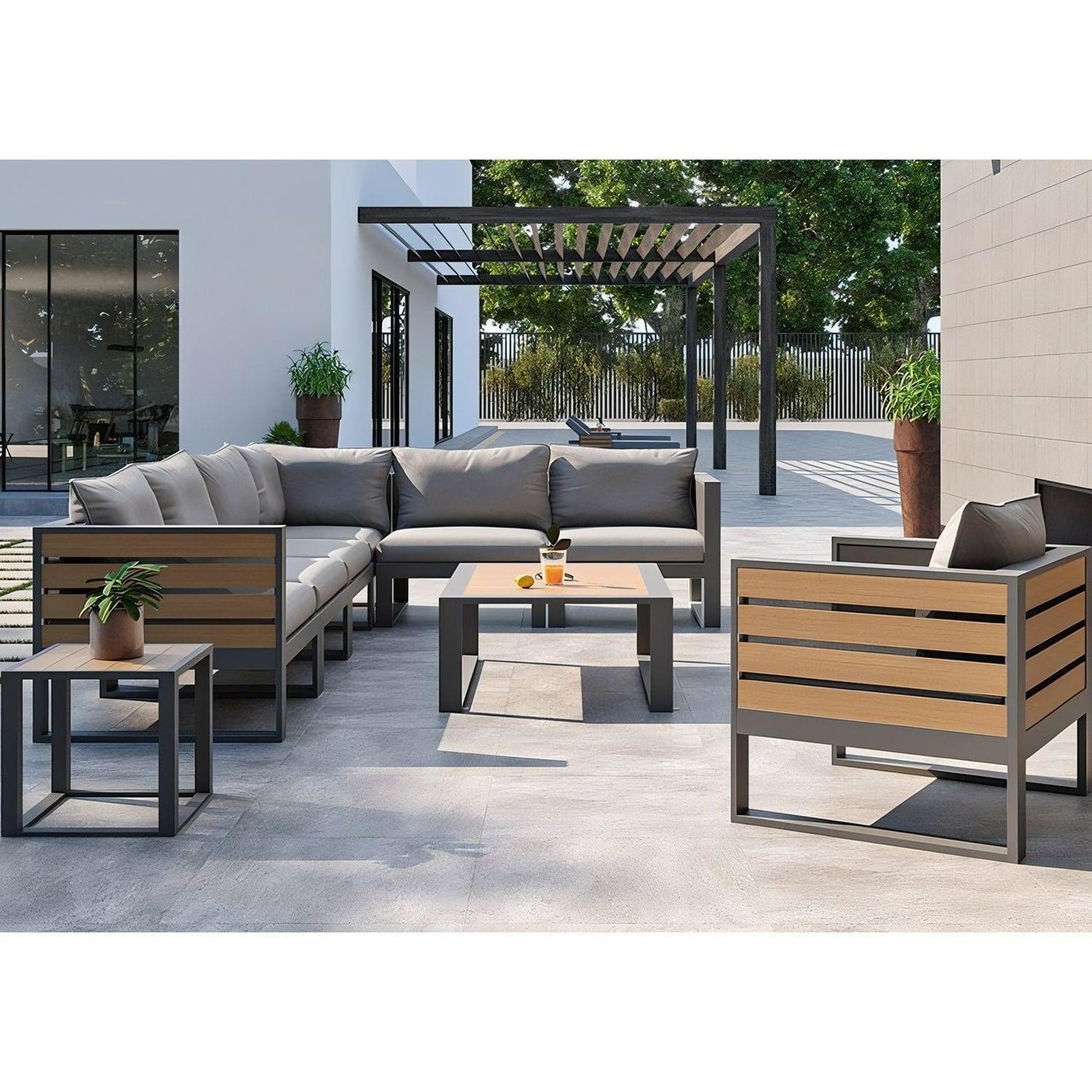 Fidji Outdoor Armchair Taupe