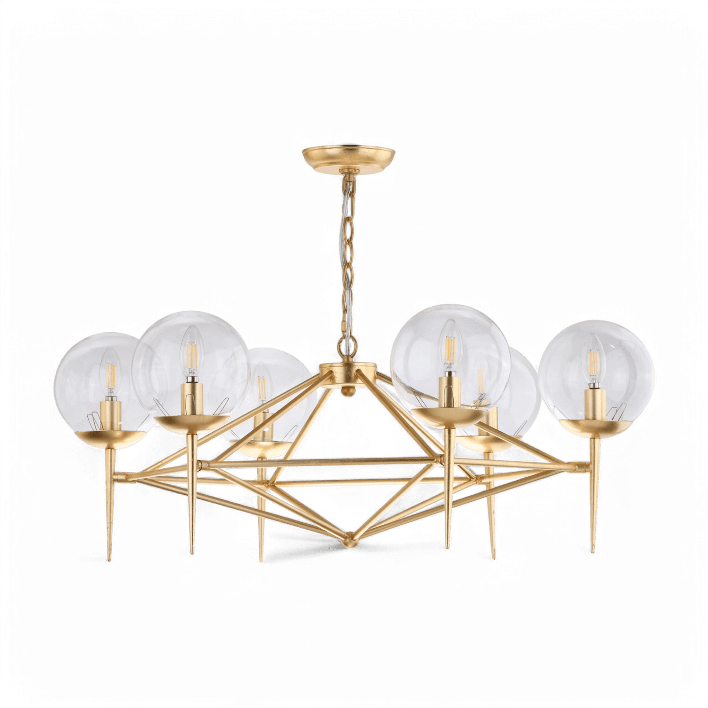 Glow Chandelier Gold