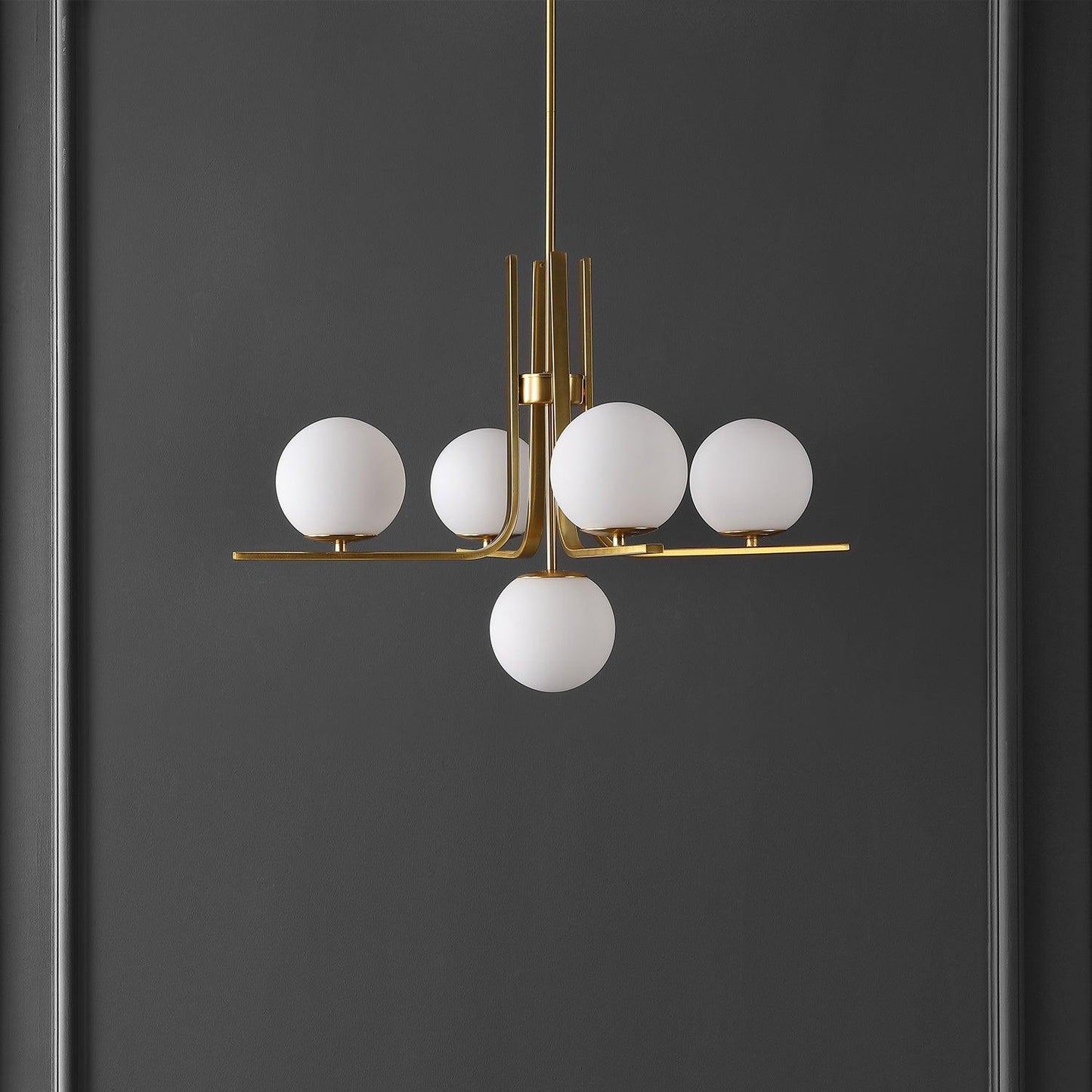 Nebulla Chandelier Brass