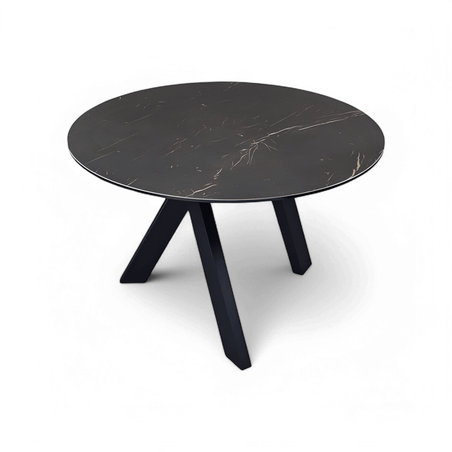 Robbie Round Dining Table Black