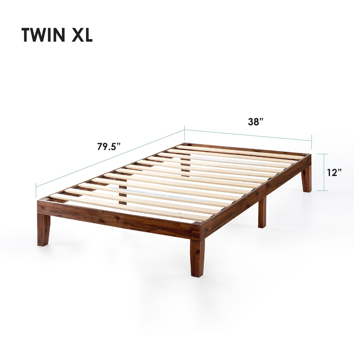12 Classic Solid Wood Platform Bed Frame