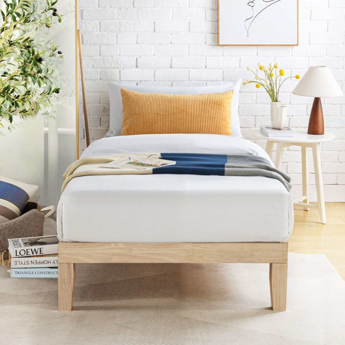 12 Classic Solid Wood Platform Bed Frame