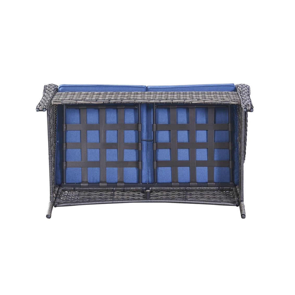 Gymojoy Outdoor Loveseat Wicker Sofa Set Rattan Sofa