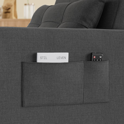 3-in-1 Pull-Out Sofa Bed Sleeper Chair , Convertible Adjustable Foldable Upholstered Lounge Couch