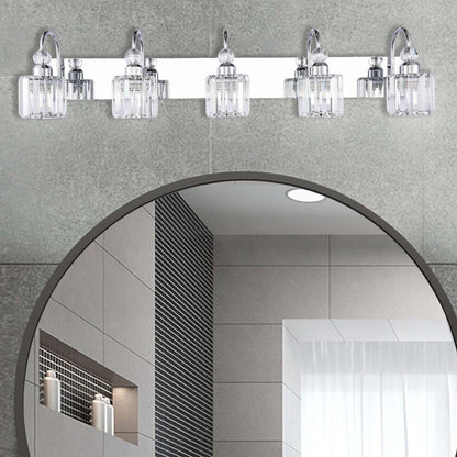 Chrome/ Black/ Gold Modern Over Mirror Crystal Bathroom Restroom Wall Lighting Fixtures Bath Lights Vanity Light