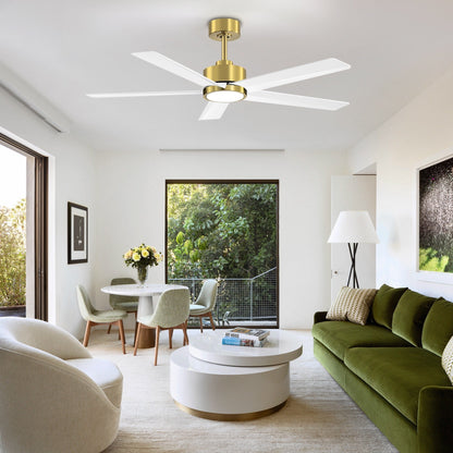 Breezary 65/52/42 5-Blade LED Ceiling Fan with Light Kit and Remote