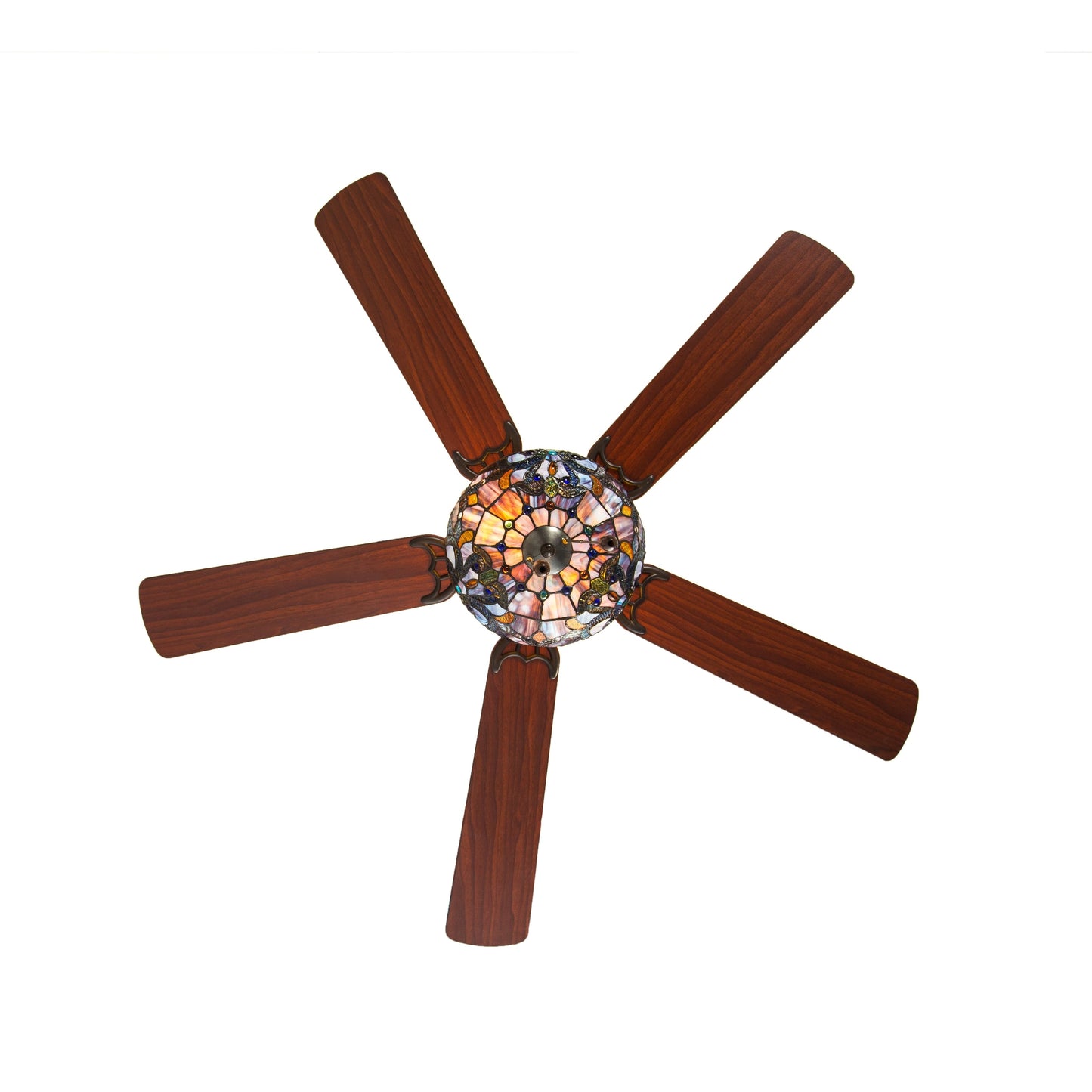 Copper Grove Guasipati 52-inch Tiffany-style Magna Carta Ceiling Fan - 52L x 52W x 16.5