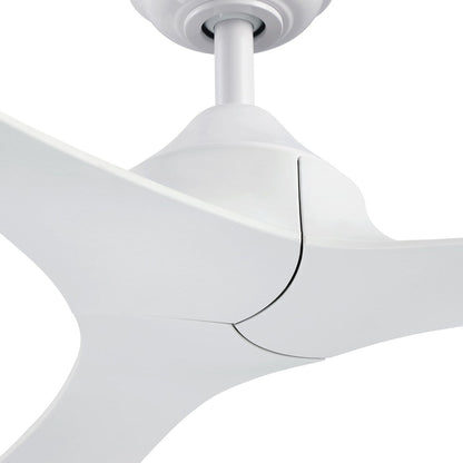 56 Modern Black 3-Blade Propeller DC Ceiling Fan with Remote