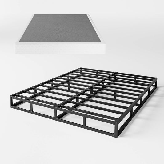 FSCHOS 7 Inch Metal Box Spring, Basics Mattress Foundation, No Legs