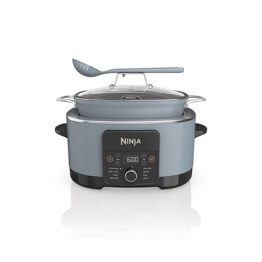 8.5 Quart Multi-Cooker, with 8-in-1 Slow Cooker, Dutch Oven, Steamer, Glass Lid, Integrated Spoon, Oven Safe Pot to 500°F