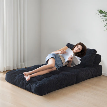 8 Corduroy Folding Couch Sofa Bed,Single