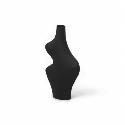 Karma Black Curvy Vase