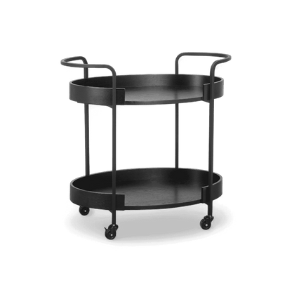 Lattice Black Bar Cart