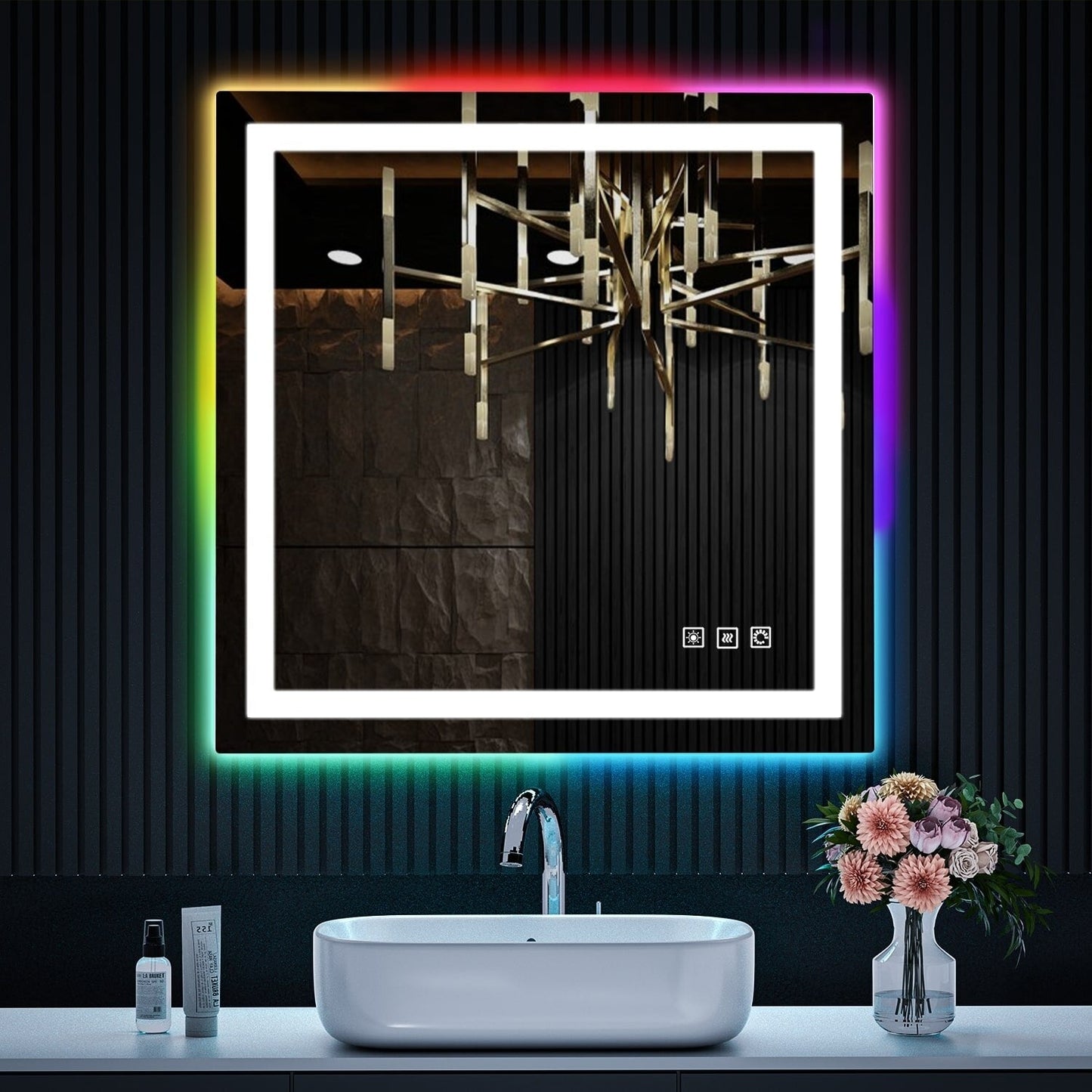 Anti-Fog RGB Backlit & LED Frontlit Bathroom Mirror