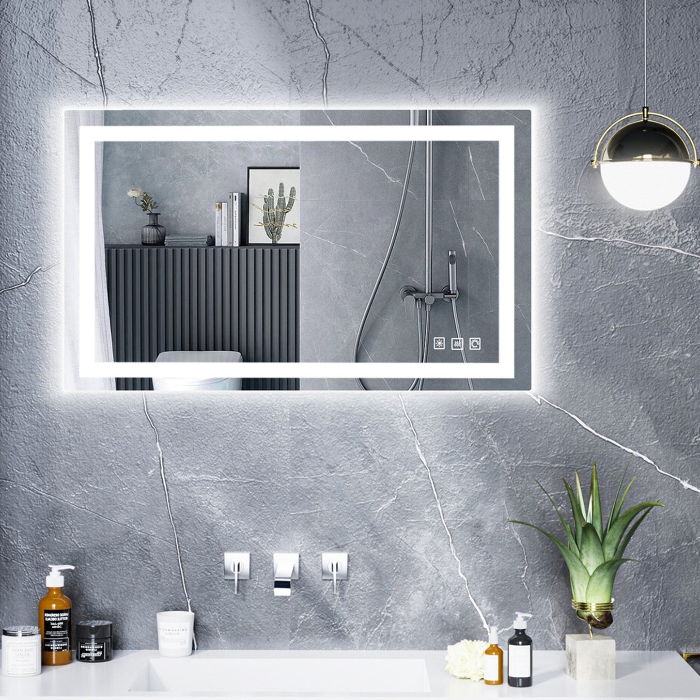 Anti-Fog RGB Backlit & LED Frontlit Bathroom Mirror