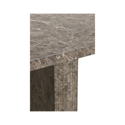 Bloom Dining Table Brown Marble