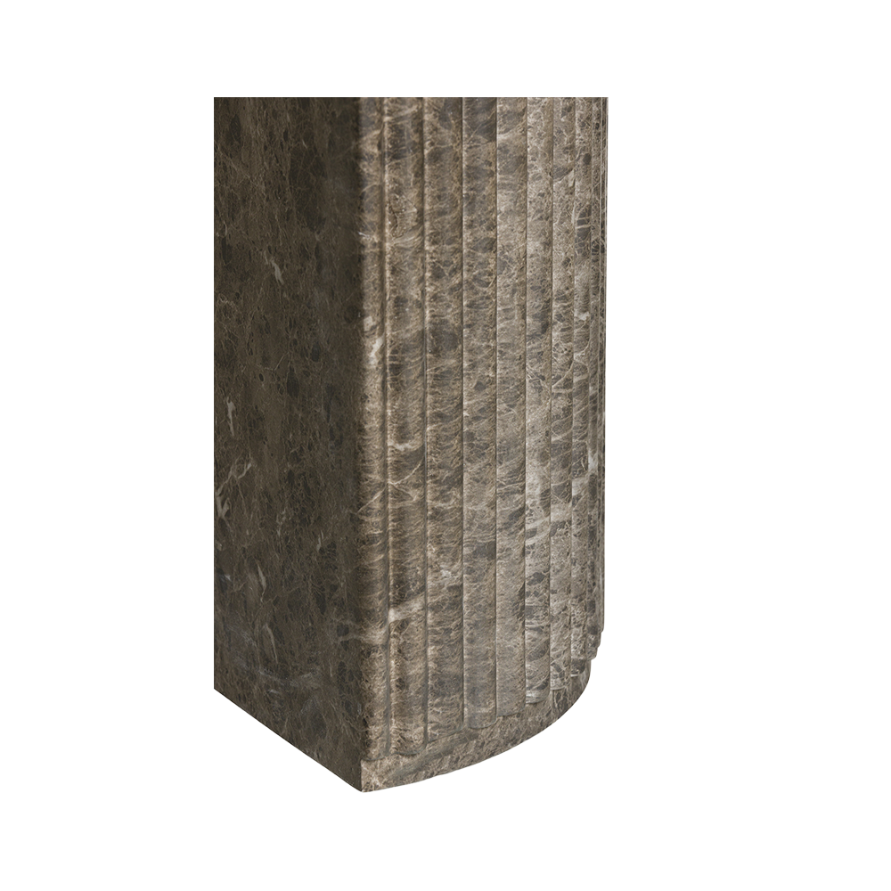 Bloom Dining Table Brown Marble