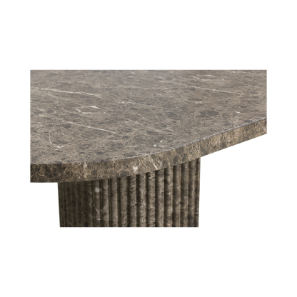Bloom Dining Table Brown Marble