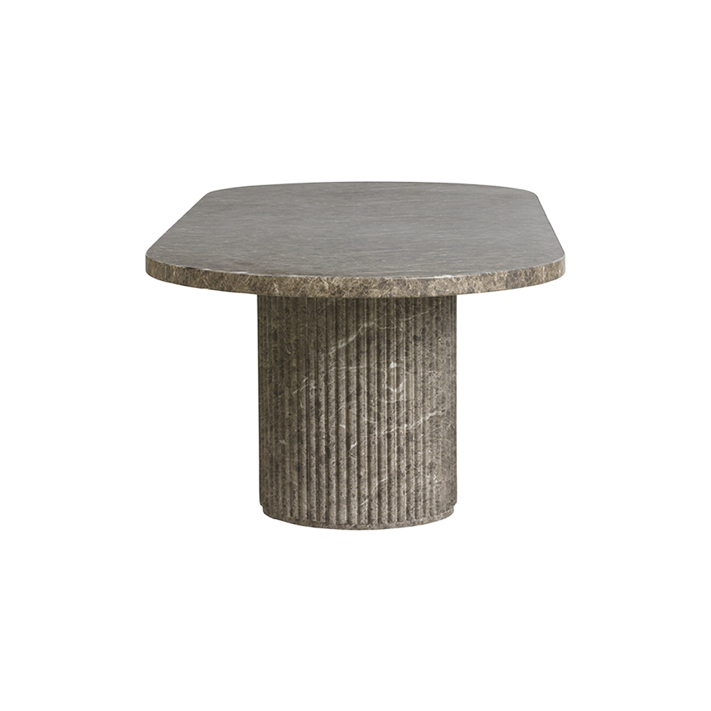 Bloom Dining Table Brown Marble