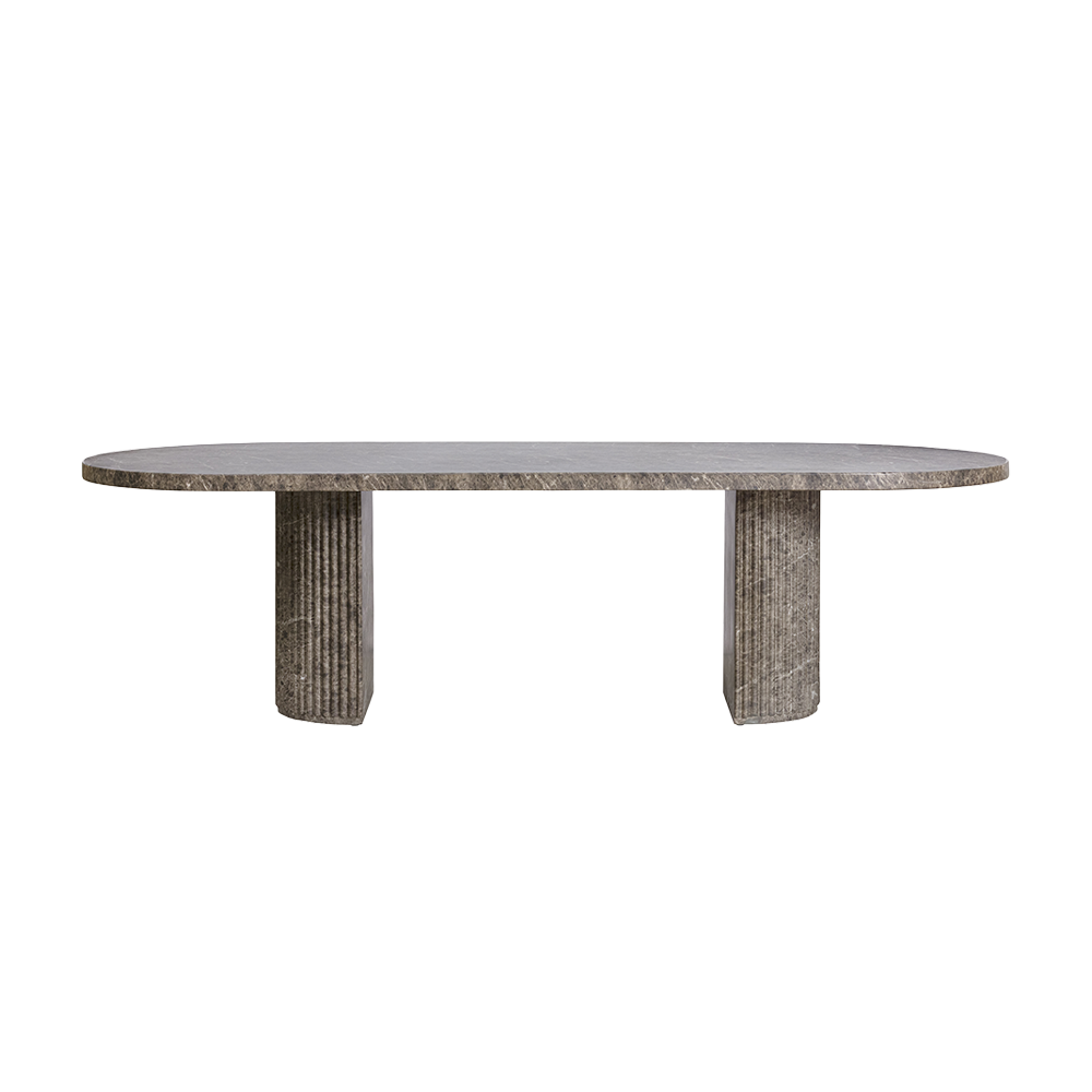 Bloom Dining Table Brown Marble