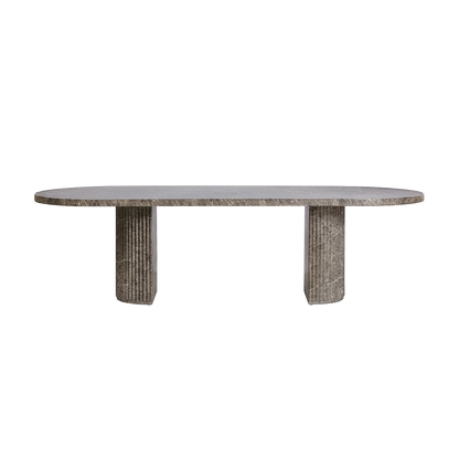 Bloom Dining Table Brown Marble