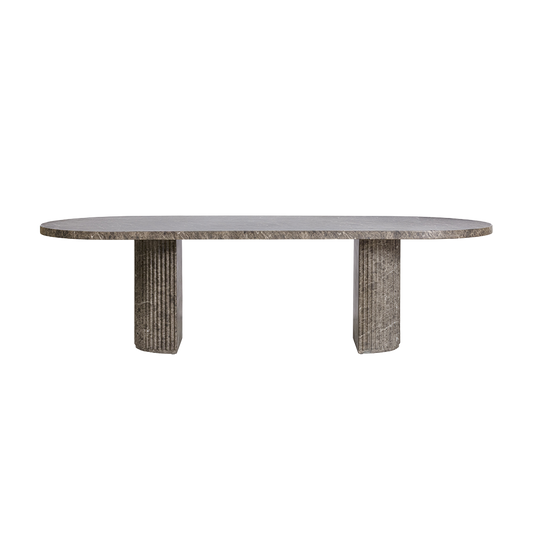 Bloom Dining Table Brown Marble