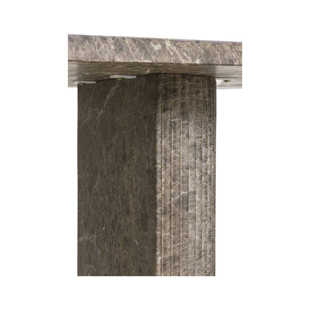 Bloom Dining Table Brown Marble
