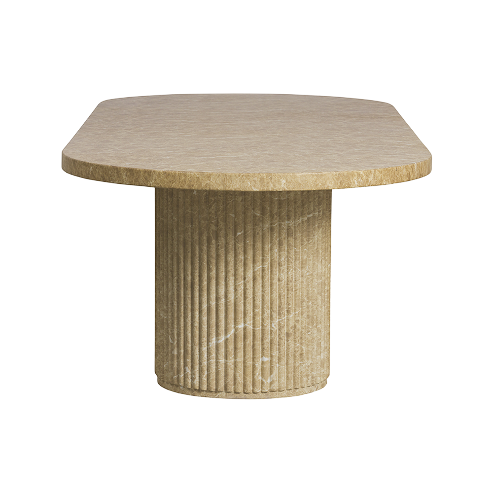 Bloom Dining Table Gold Marble