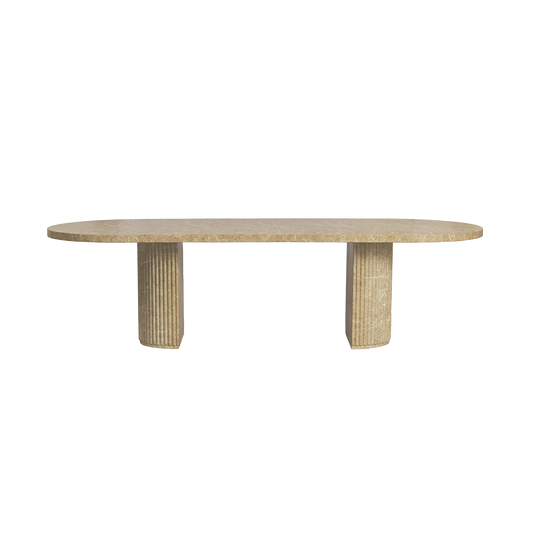 Bloom Dining Table Gold Marble
