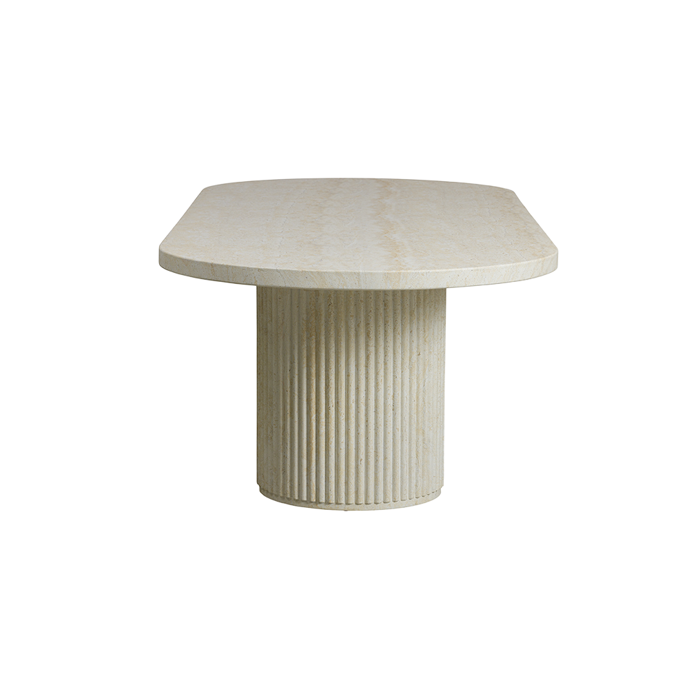 Bloom Dining Table Travertine