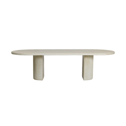 Bloom Dining Table Travertine