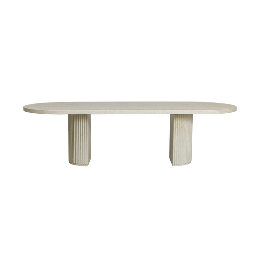 Bloom Dining Table Travertine