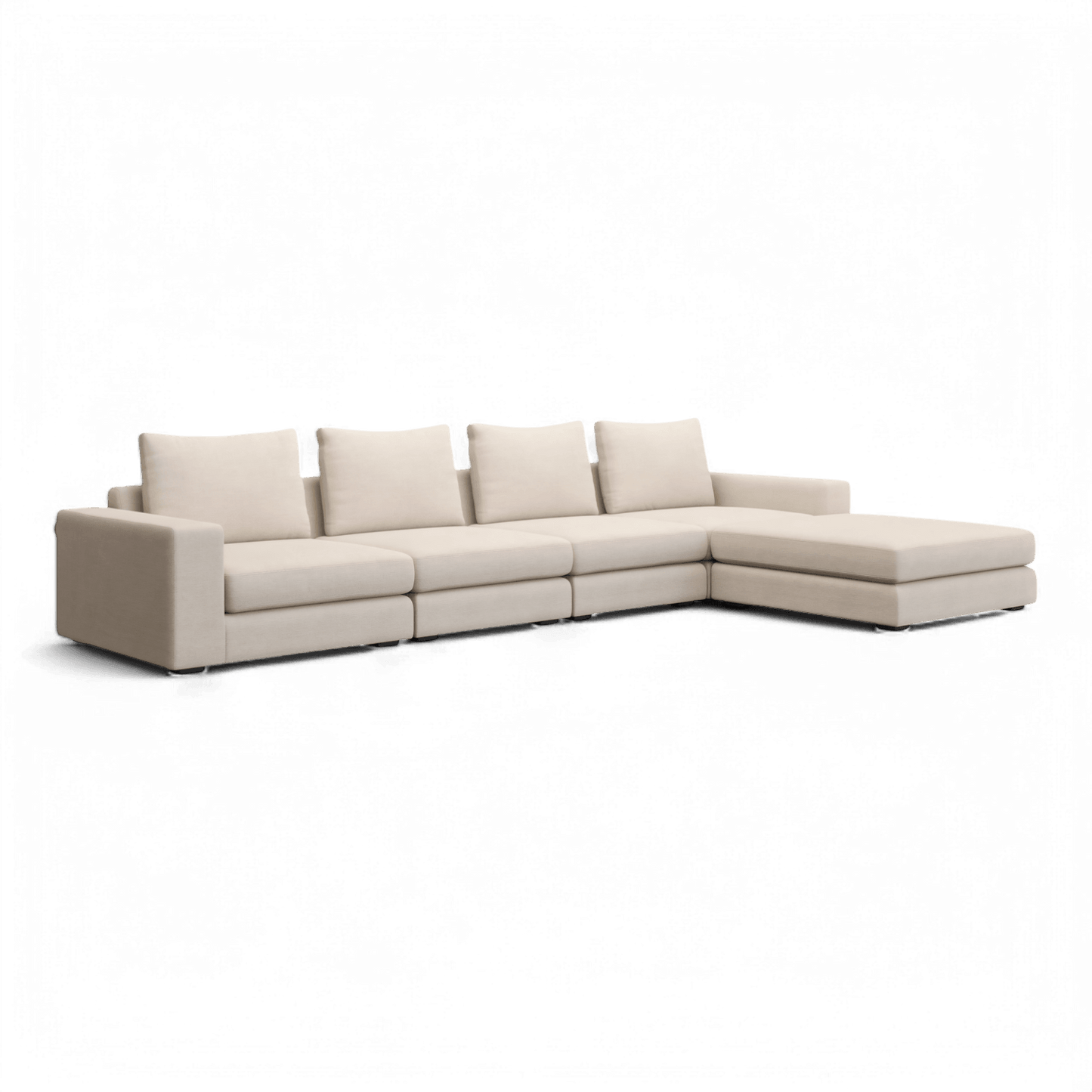 Braxton Large Sectional Sofa Cream