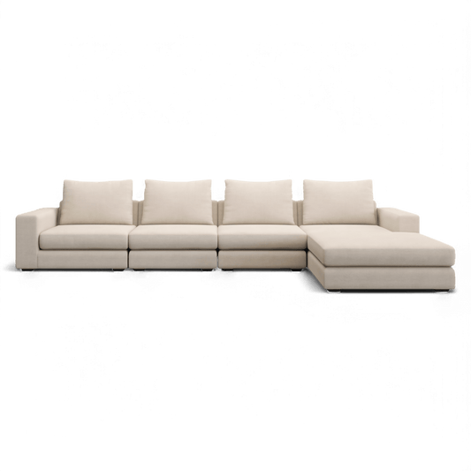 Braxton Large Sectional Sofa Cream