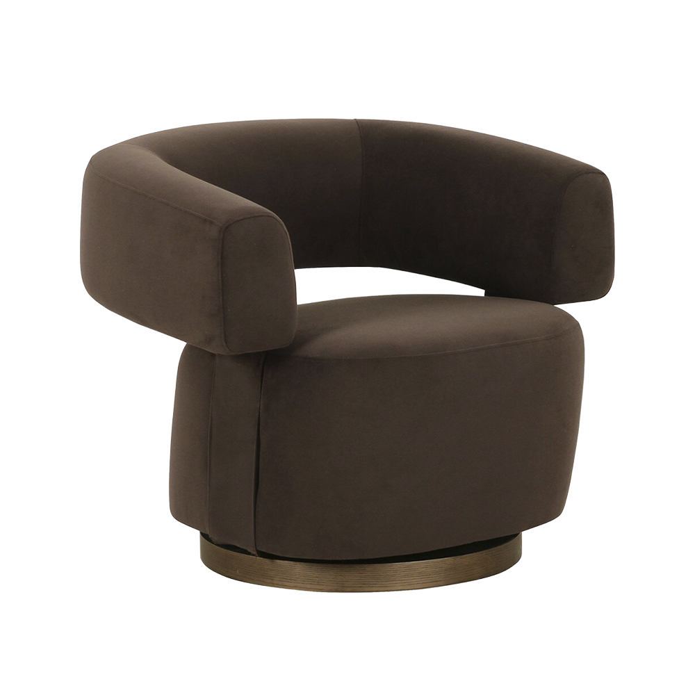 Bruna Lounge Chair Brown