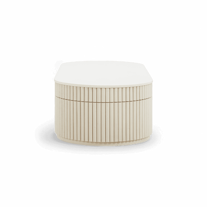 Loom Off White Oval Coffee Table