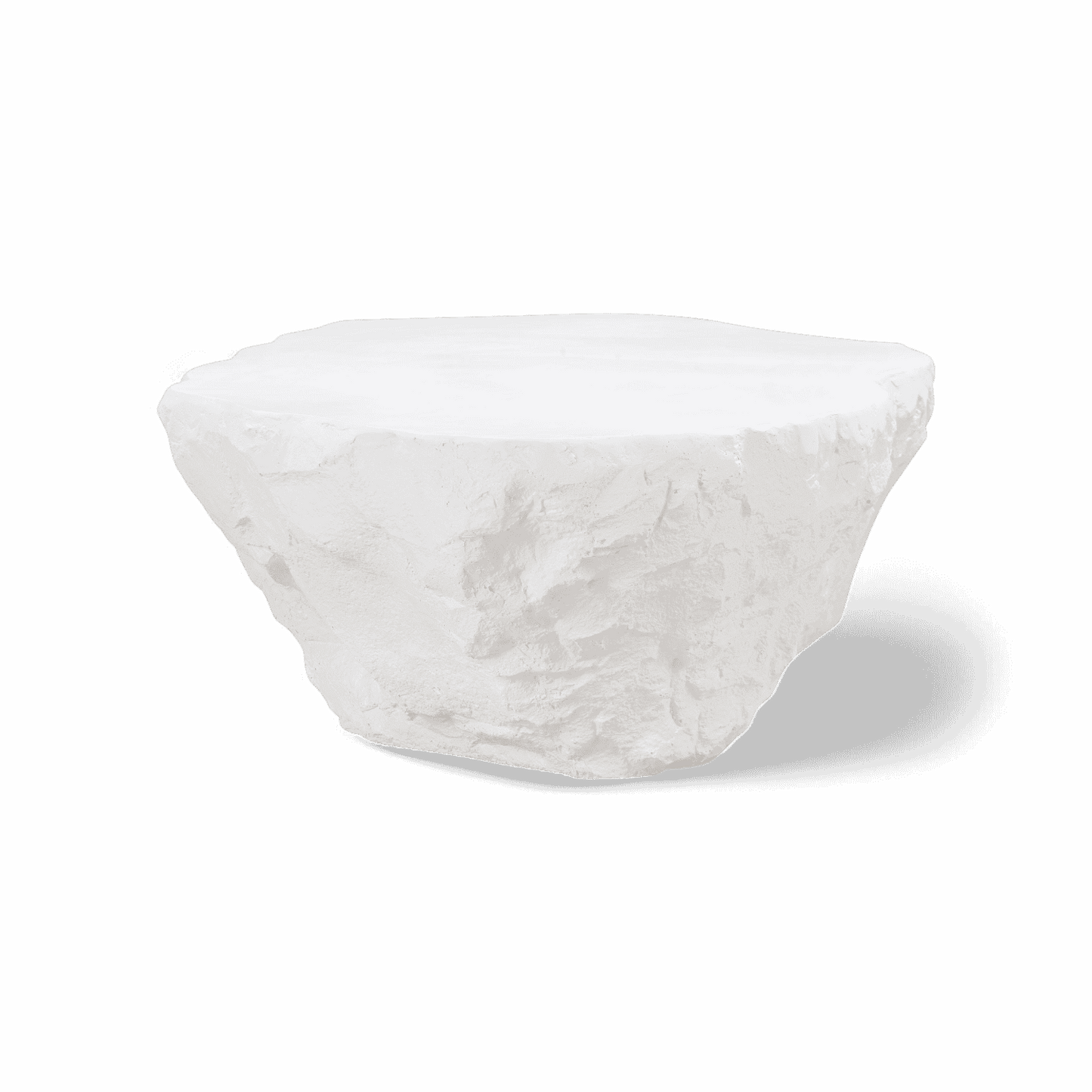 Lush White Microciment Coffee Table