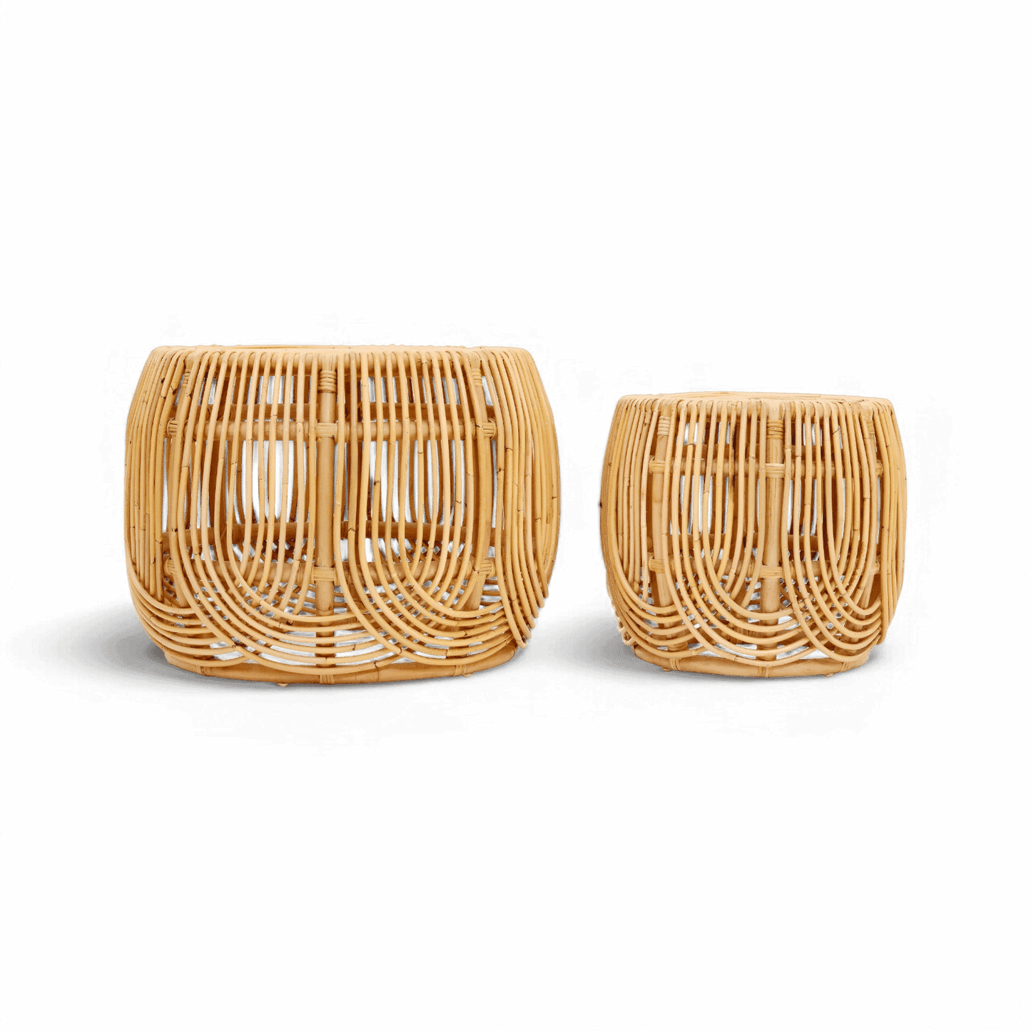 Willow Rattan Nesting Tables